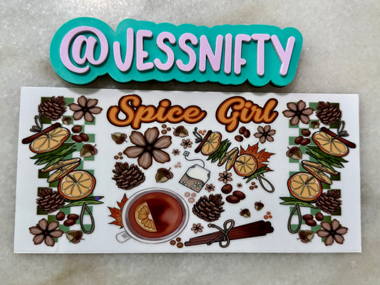 Fall spice girl decal