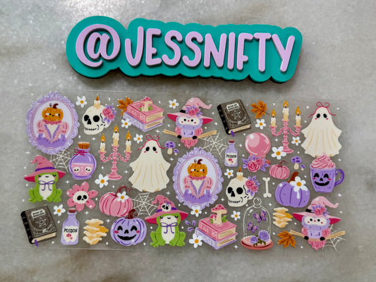Pastel ghostie decal