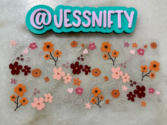 Fall florals decal