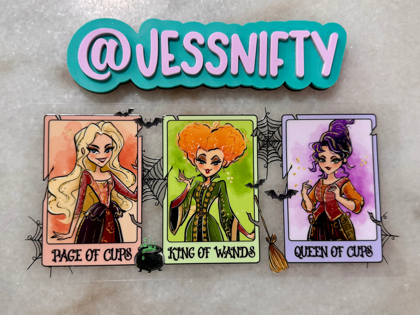 3 witches cards decal