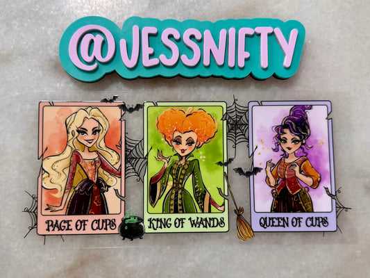 3 witches cards decal
