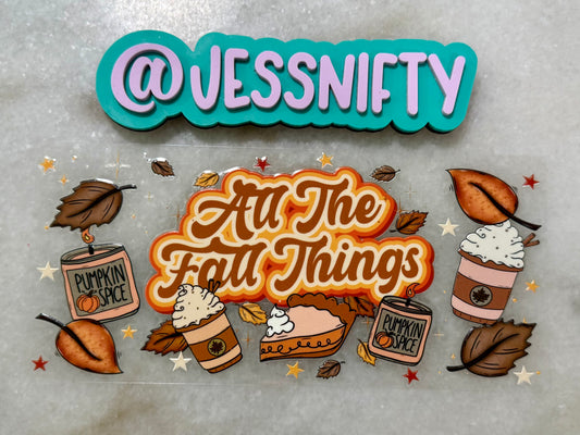 Fall things decal