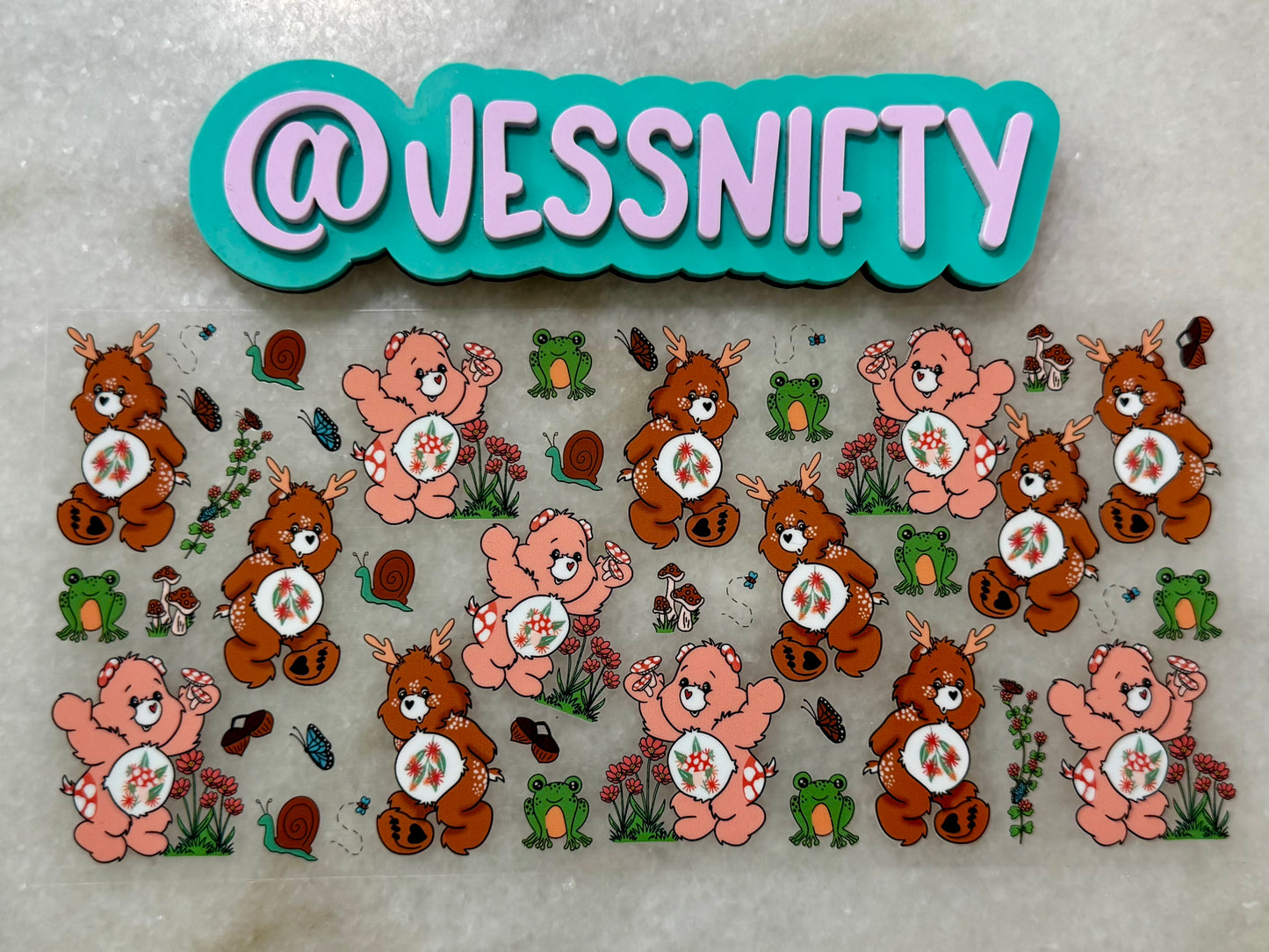Mushie bear decal