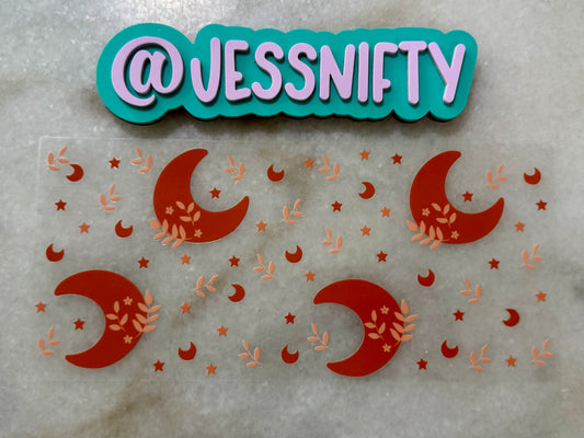 Fall moon decal