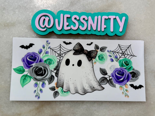 Ghostie flower decal