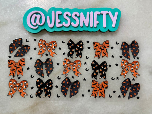 Halloween bows decal