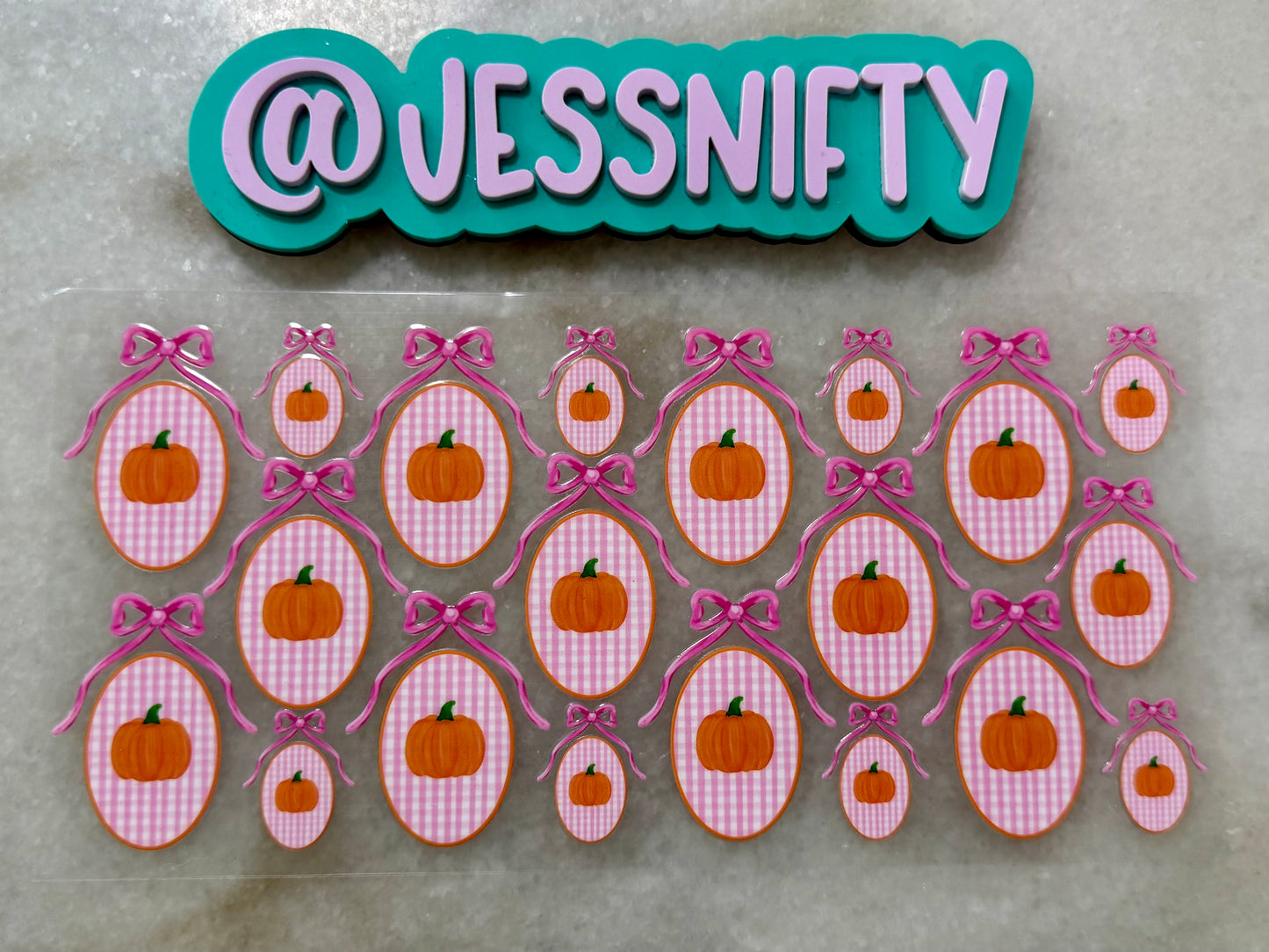 Pumpkin frames decal