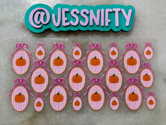 Pumpkin frames decal