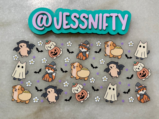 Spooky animals decal