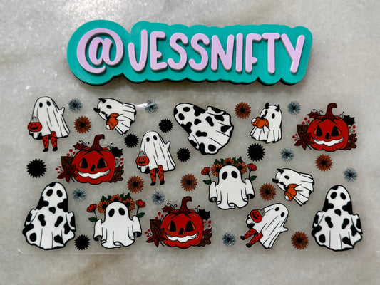 Cow ghostie decal
