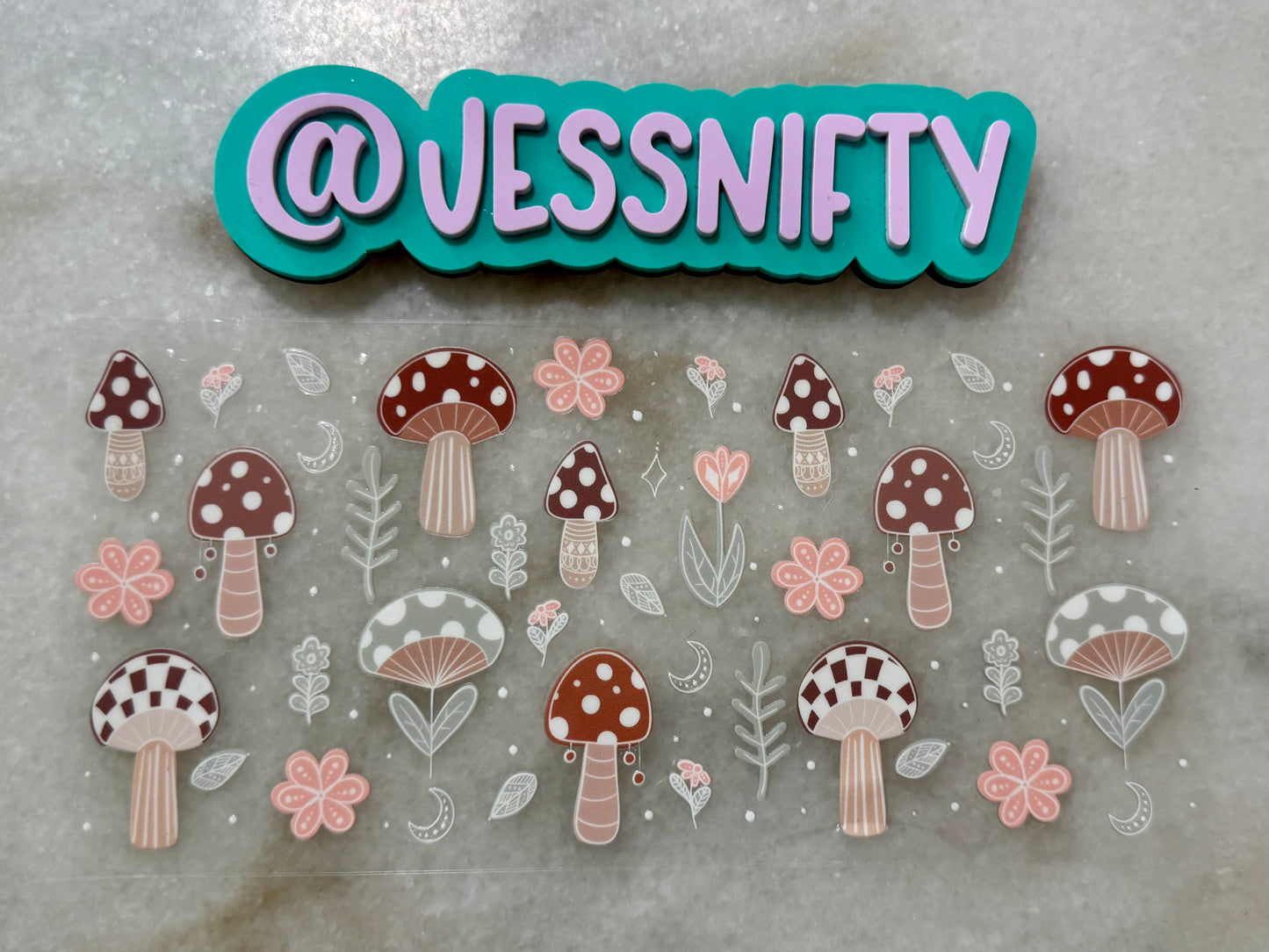 Mushroom decal